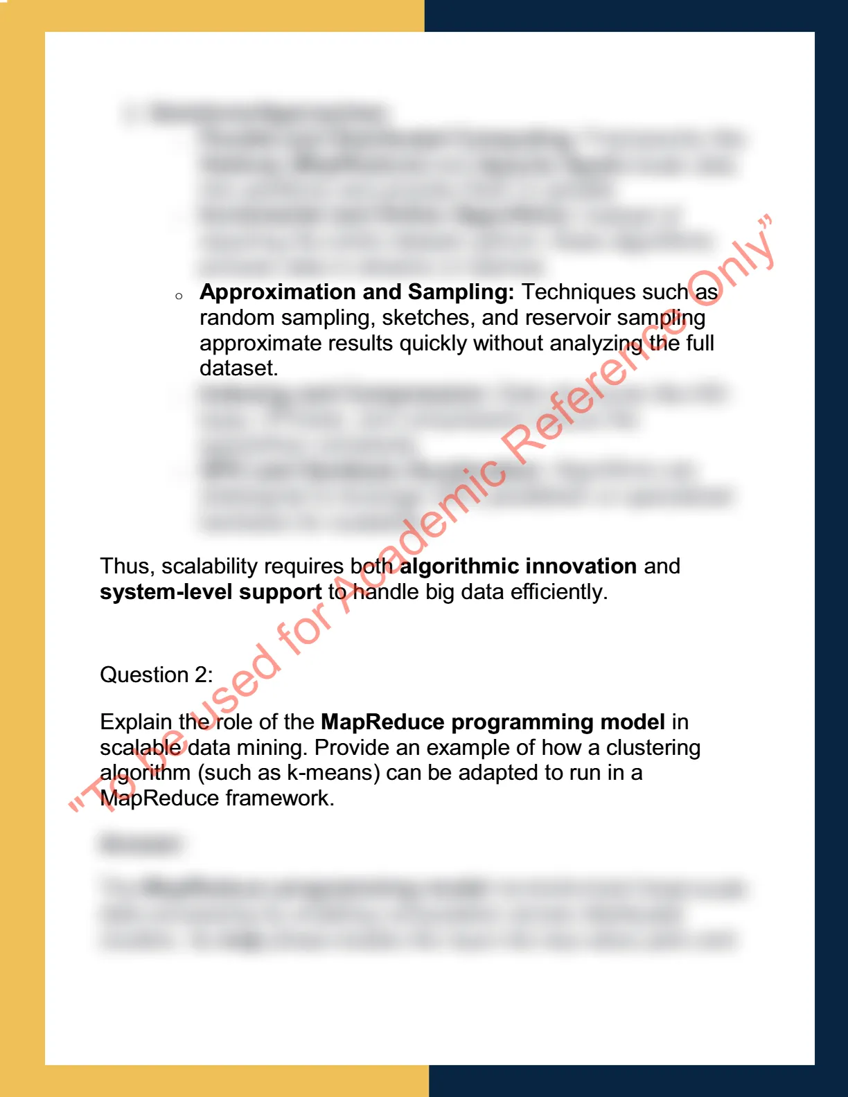 CSCI 654 –  Scalable Data Mining 1